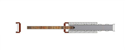 Stavebné púzdro JAP 701 LATENTE štandard jednokrídlové 1100x2100 mm, sadrokartón
