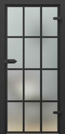Dvere PORTA - Glass matné sklo + maľované lišty