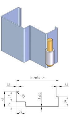 Protipožiarna zárubňa CgAS sadrokartón 110 cm