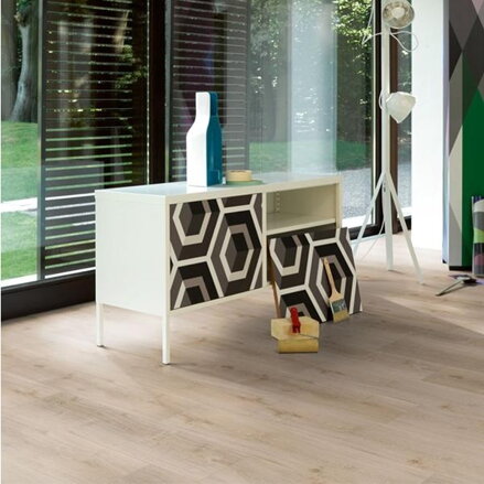 SPC Parador Basic 5.3 Dub Royal svetlo bielený 1743006 5,3 mm 23/31 M4V Kartáčovaná štruktúra 1-lamela
