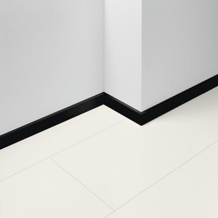 Lišta soklová Parador skirting SL3, plain black decor D002 1745466 2200x16x40 mm