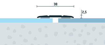 Prechodová lišta samolepiaca brest rufa 38x2,5