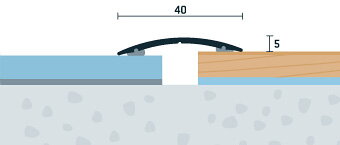 Prechodová lišta samolepiaca borovica magnum 40x5