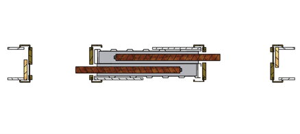 Stavebné púzdro JAP 720 NORMA UNIBOX dvojkrídlové 2x600x2100 mm, murivo