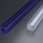Trubica pre LED svetlá, 10x10mm, akrylát, farba modrá, dĺžka 200cm