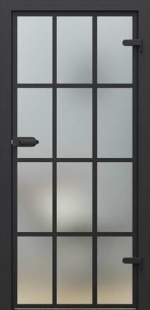 Dvere PORTA - Glass matné sklo + maľované lišty