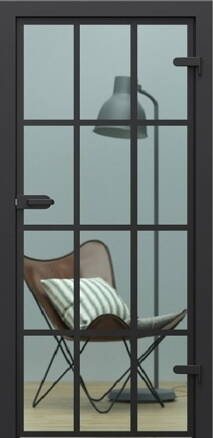 Dvere PORTA - Glass priehľadné sklo + maľované lišty
