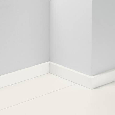 Lišta soklová Parador skirting SL 5, white Primed D004 1745302 MDF fólia 50x16x2200 mm