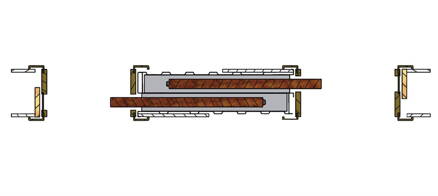 Stavebné púzdro JAP 720 NORMA UNIBOX dvojkrídlové 2x900x1970 mm, sadrokartón